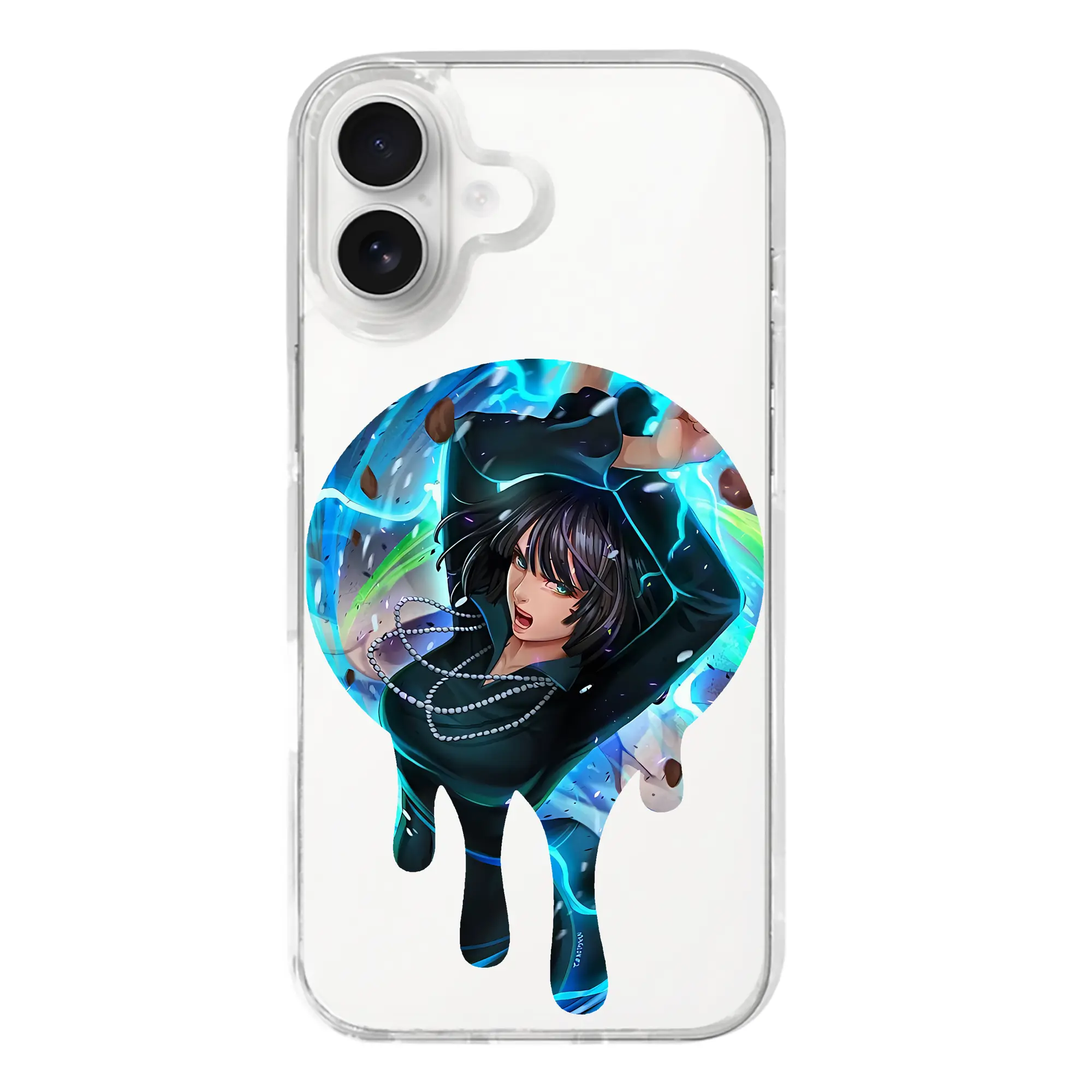 ワンパンマン グッズ 地獄のフブキ - iPhone 17シリーズ 透明スマホケース – 薄型・耐衝撃・精密フィット保護カバー